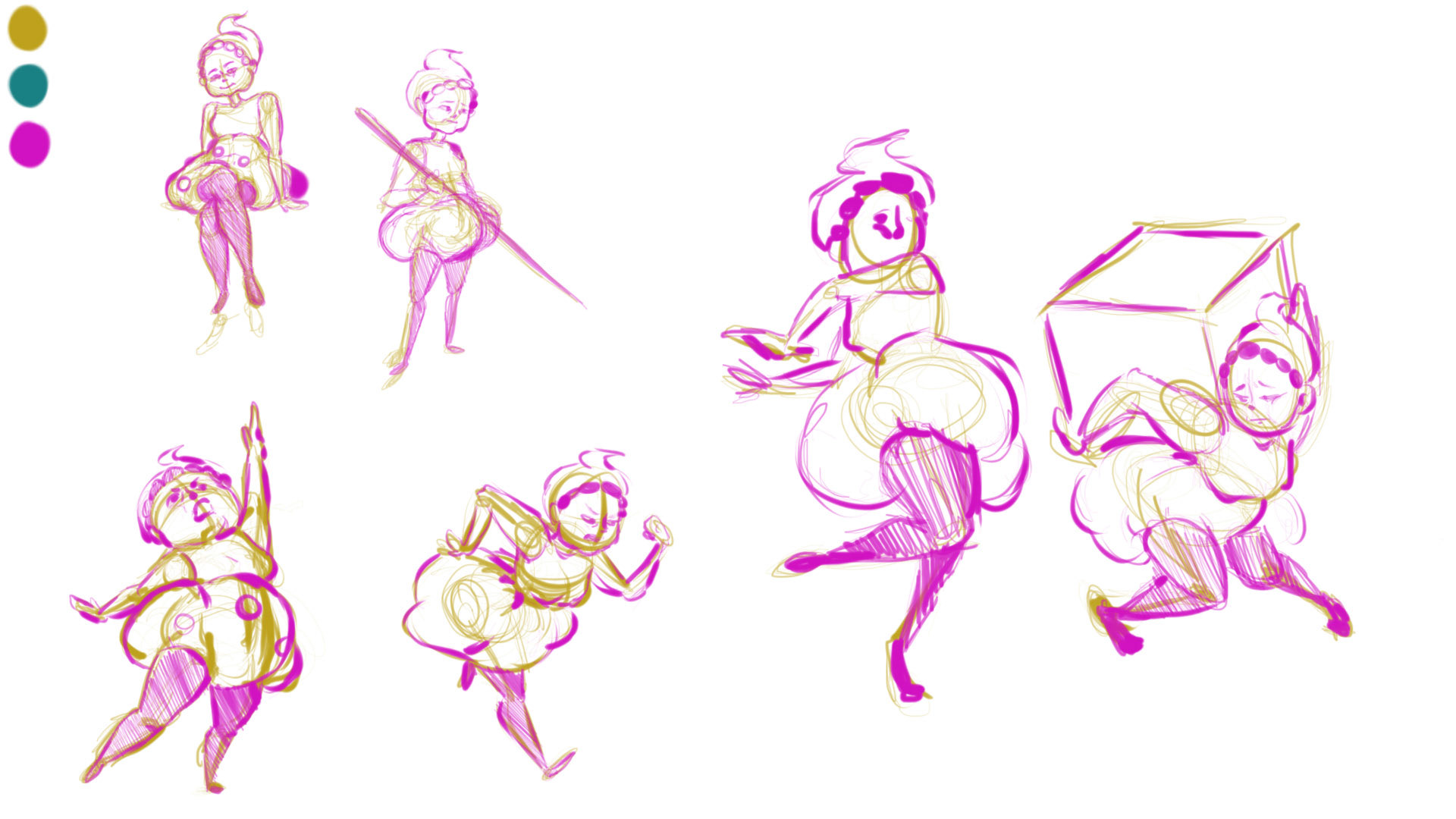 Dynamic Poses (Pinny Pincushion)