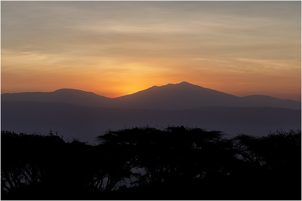 Sunset from the crater rim - Ngorongoro Crater, Tanzania