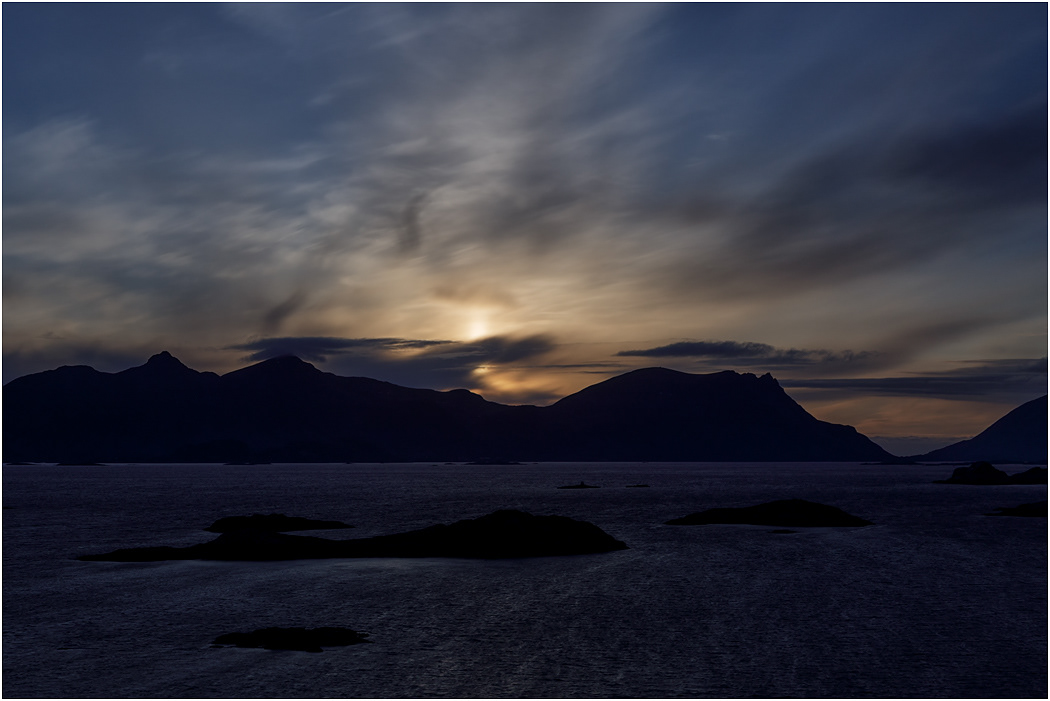 Midnight Sun, Henningsvaer, Norway