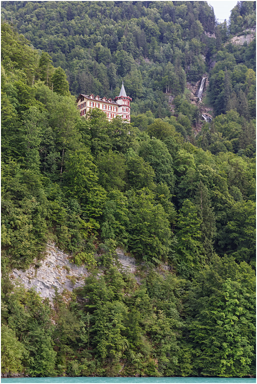 Geissbach Hotel and upper falls