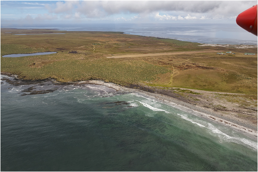 Runway in sight, Sea Lion Island