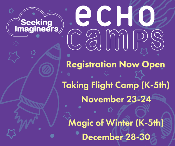 Promotional poster for ECHO camp programs