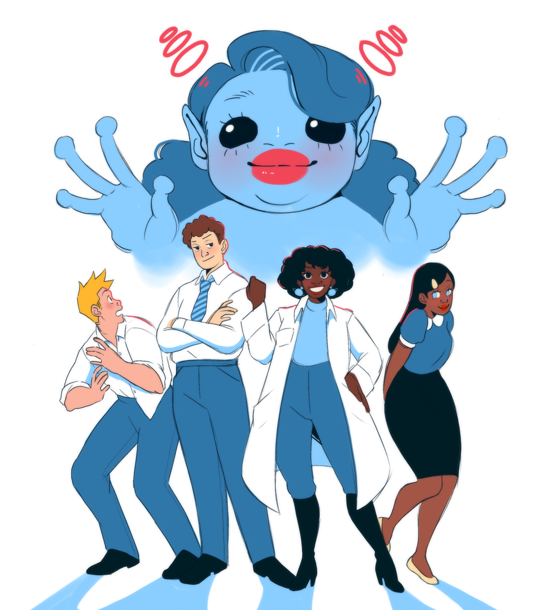 Line up main characters