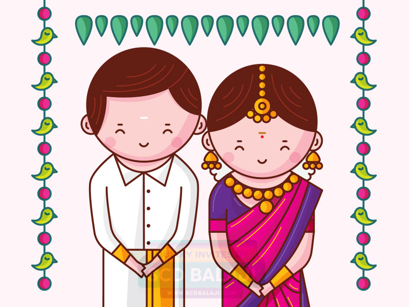 Quirky Indian Wedding Invitations Cute Indian Brides And Grooms