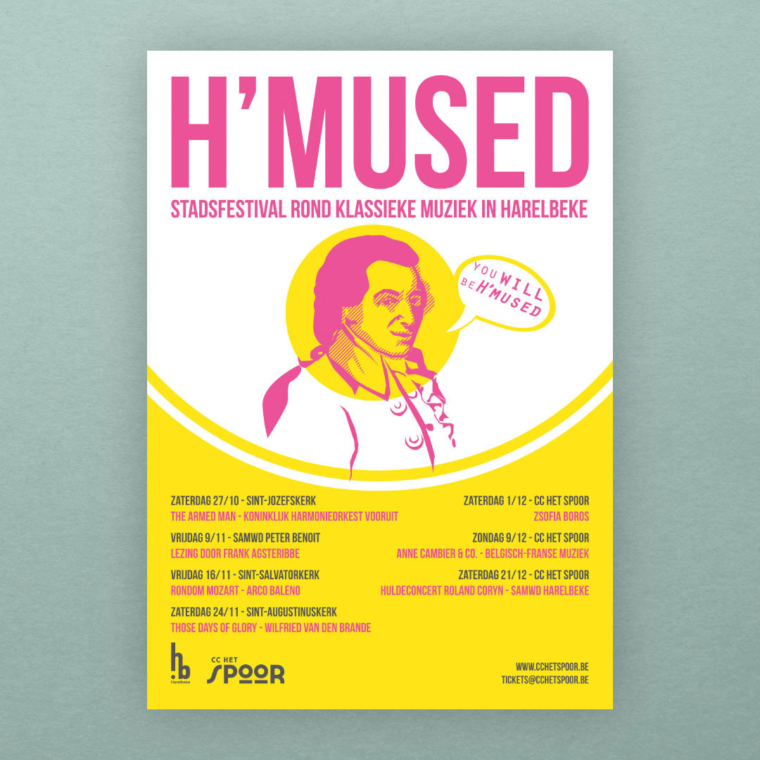 Grafisch ontwerp en illustratie voor H'Mused