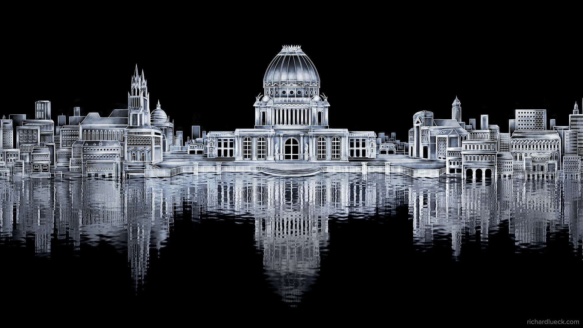 White City 1893 World's Columbian Expositon closeup