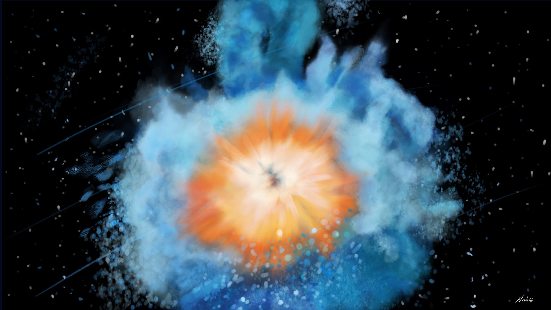 "Explosion in the Sky" (Published 7/4/2020 Made with Adobe Photoshop)