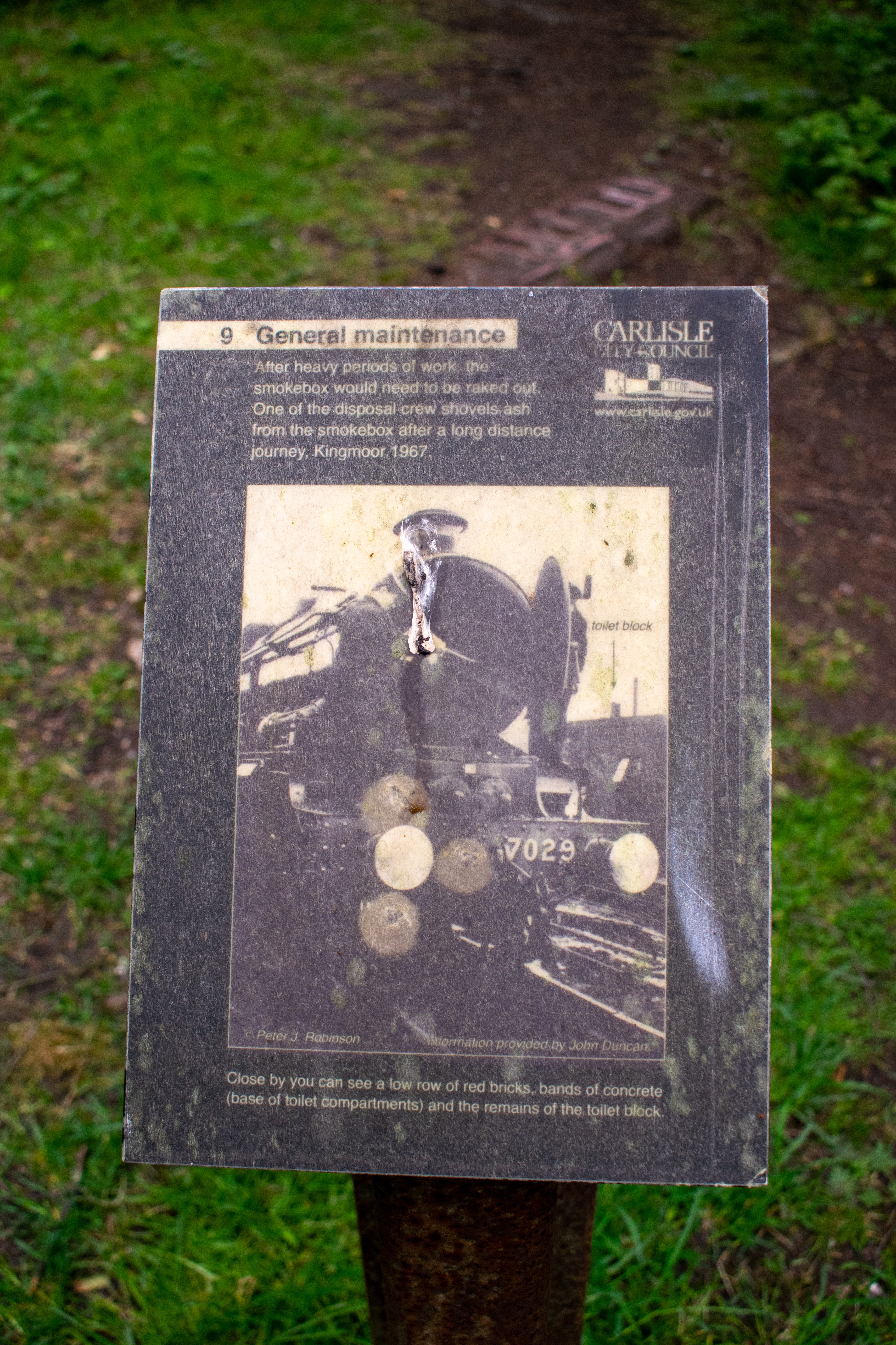 Fig. 3 - Information boards located around the Sidings Reserve (Johnson, 2020)