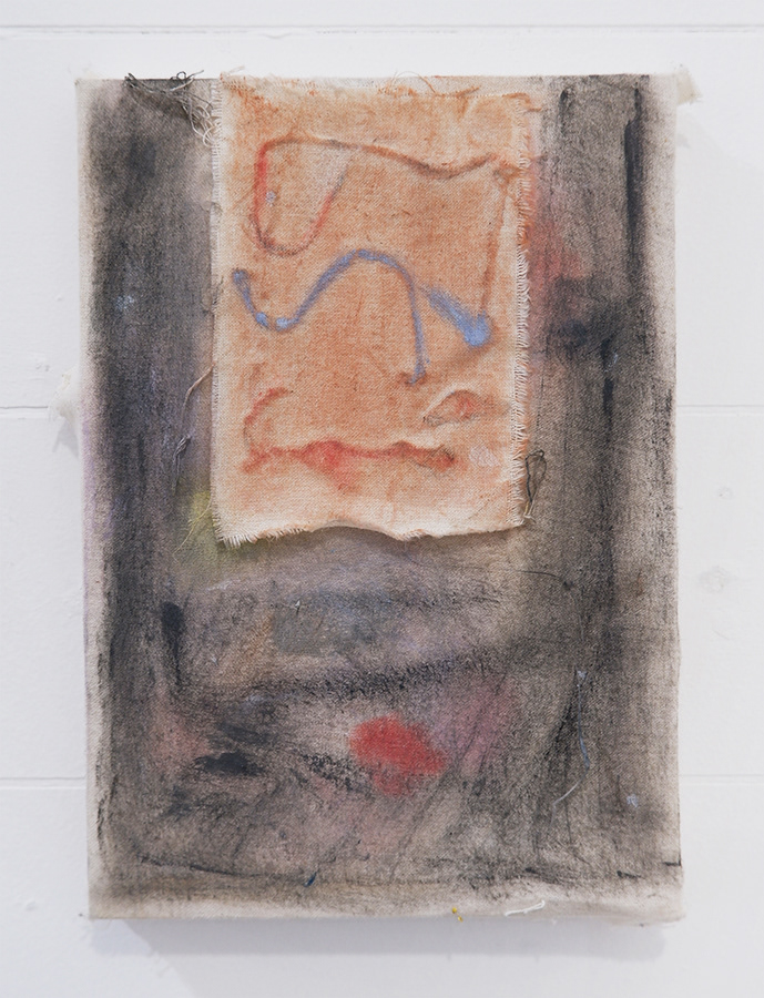 No.18 / title : 無題 / artist : 田内 泰生 / medium : パネル、綿布、油彩 / year : 2020 / size : W150×H210×D20mm / price : ¥10,000-