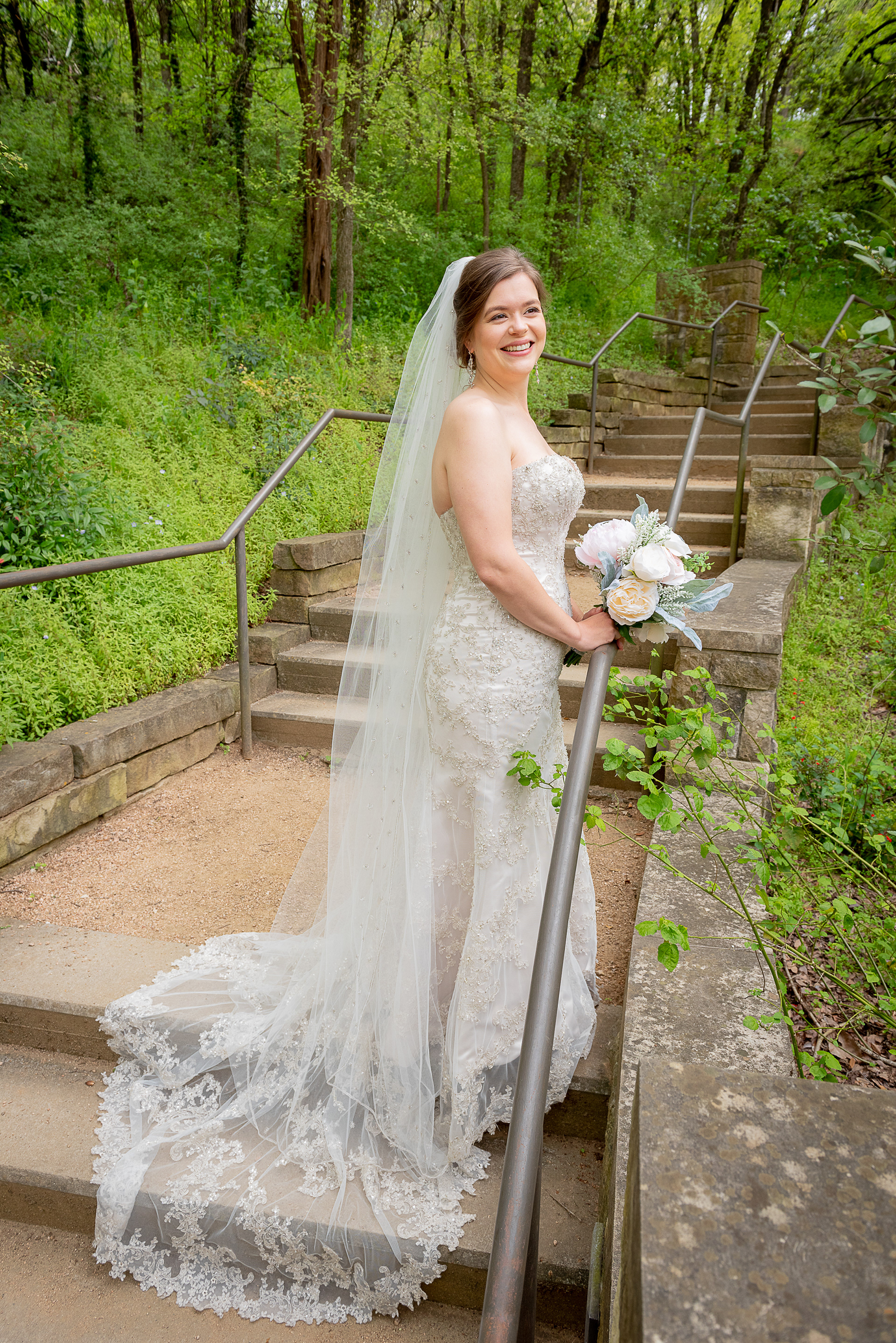 Bridal Photos taken in Austin, TX by Aaron Resop @ umlauf sculpture garden & museum 605 Azie Morton Rd, Austin, TX 78704
