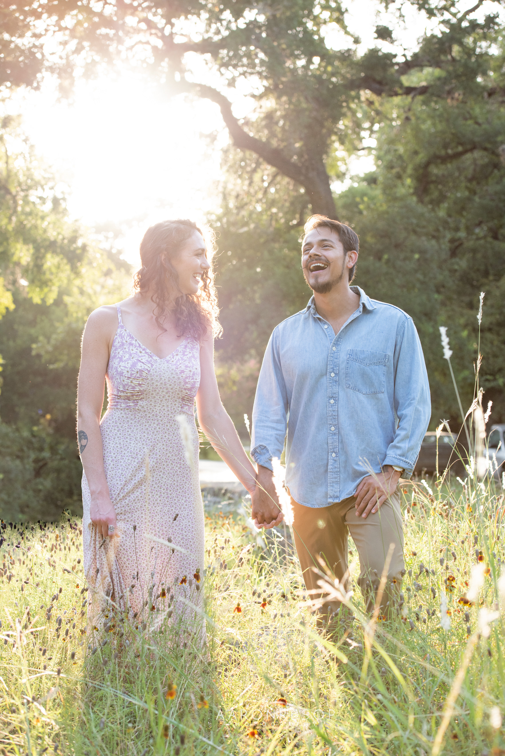 Engagement Photos taken in San Antonio, TX by wedding photographer Aaron Resop