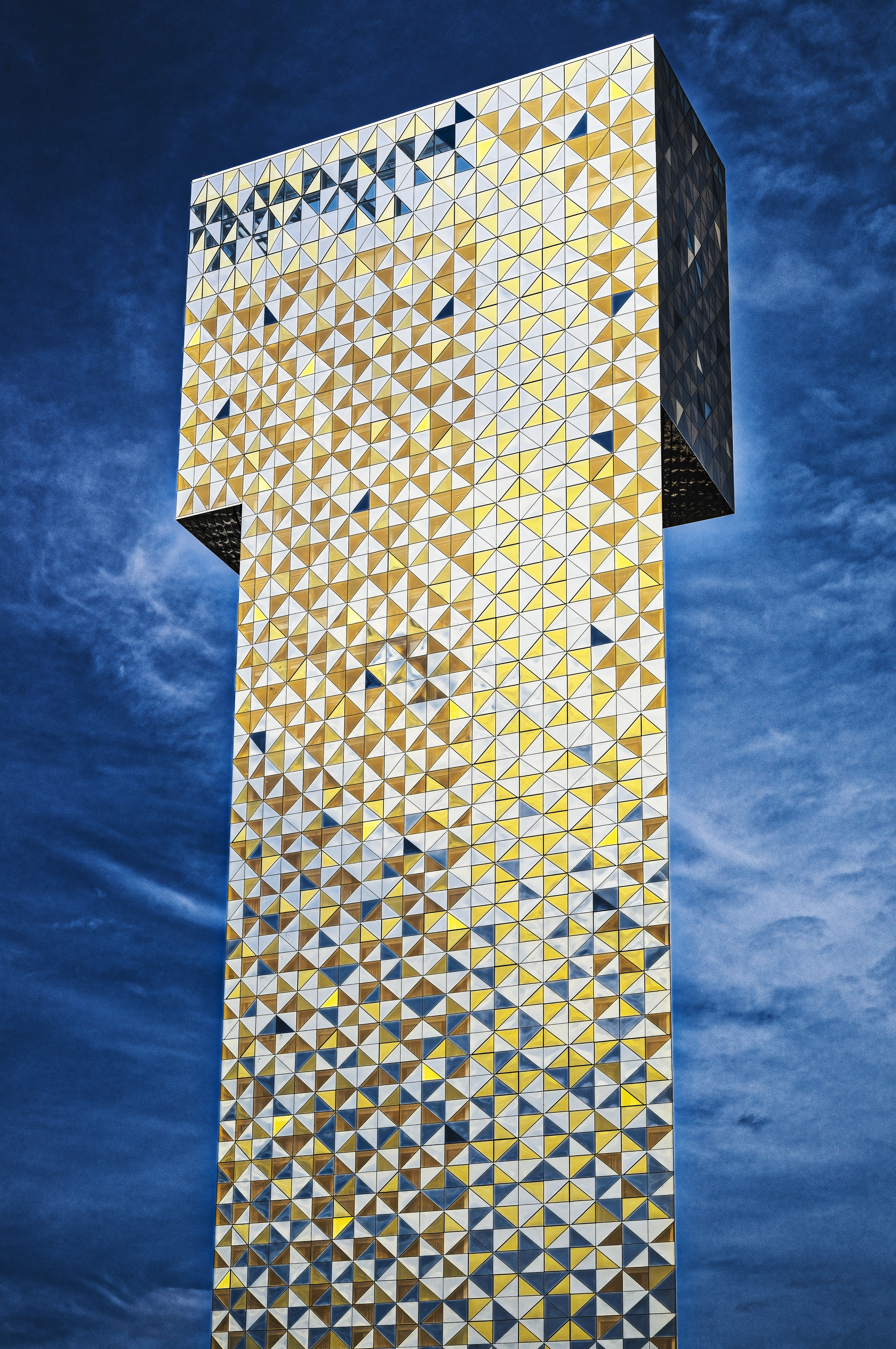 Scandic Viktoria Tower against a blue sky