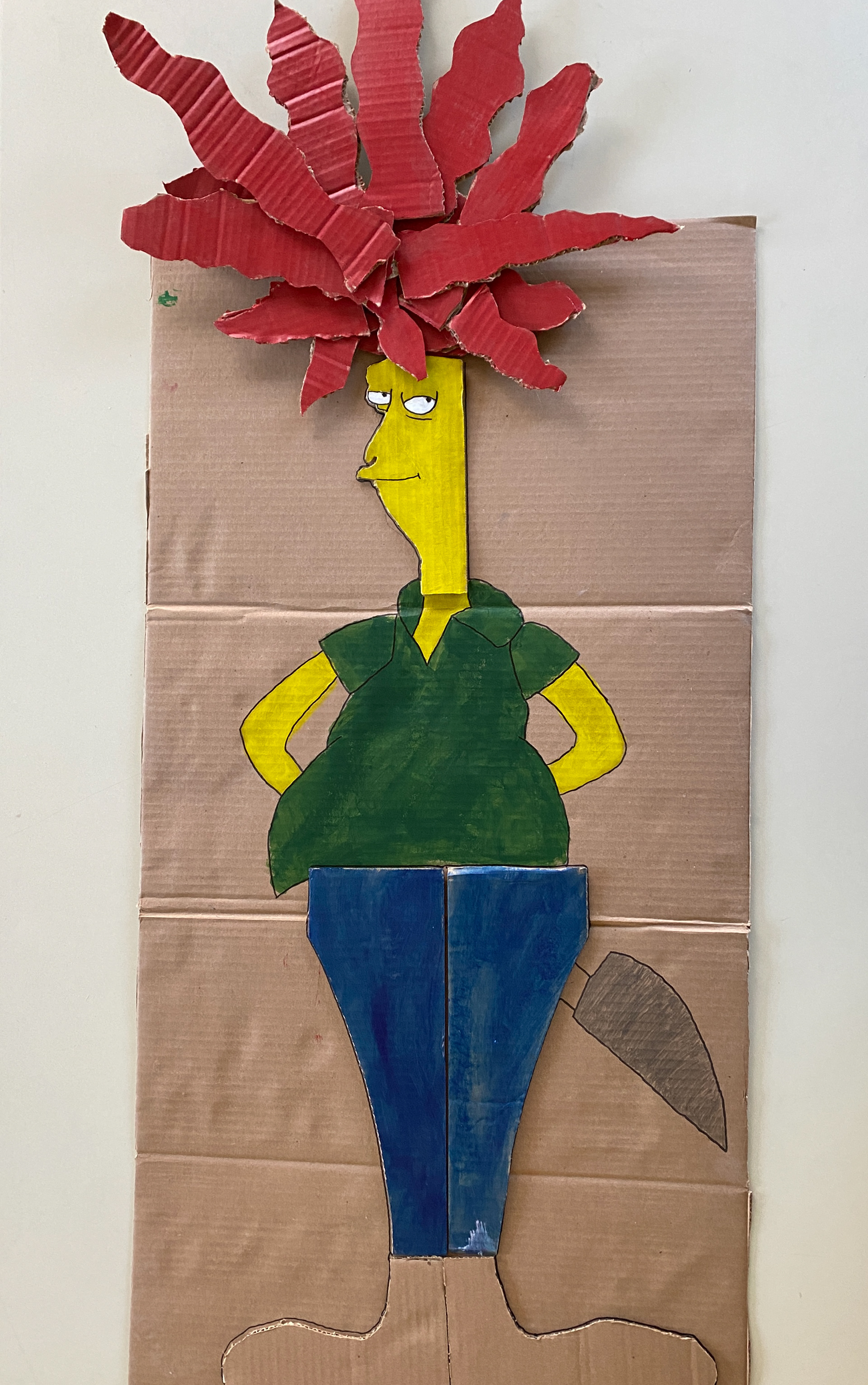 Cal Wilby '23, Side Show Bob, Mixed Media