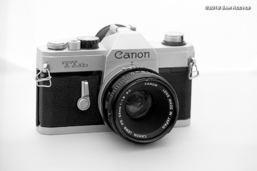 Canon TLb with the FD 50mm ƒ1.8 S.C.