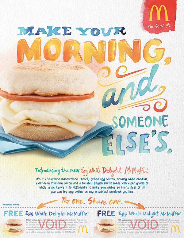 Karen Kurycki — CMYKaren McDonald's Egg White Delight