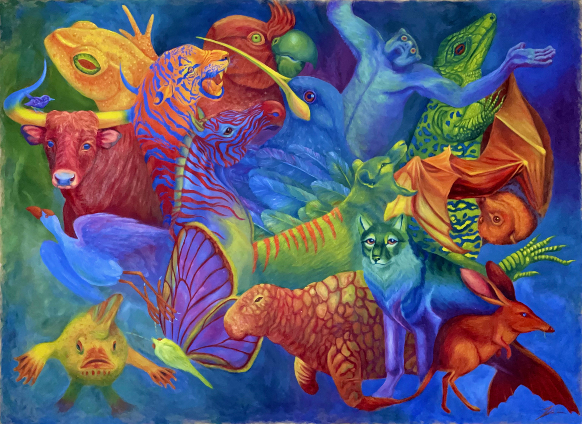 "Silence Had Fallen" 2021, oil on canvas, 230x170cm