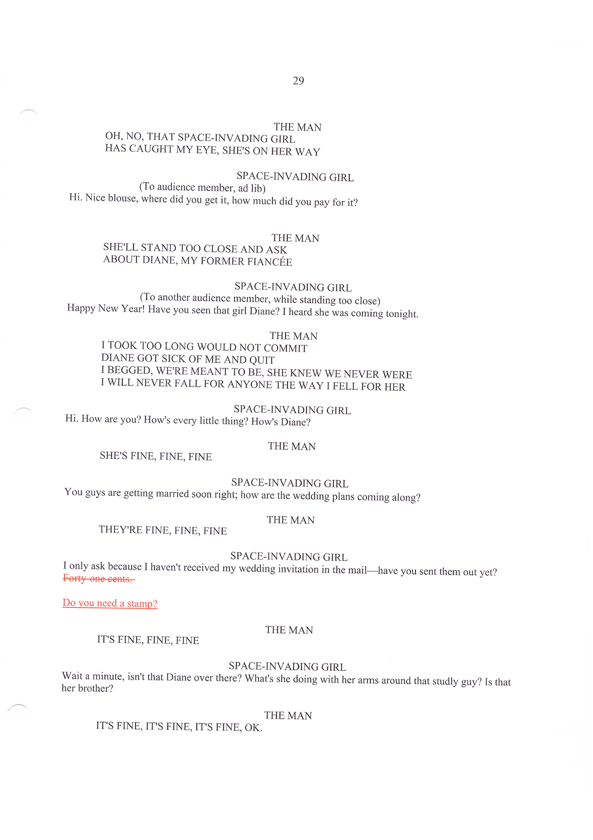 Nandini Tandon Stage Management Script Sample Two