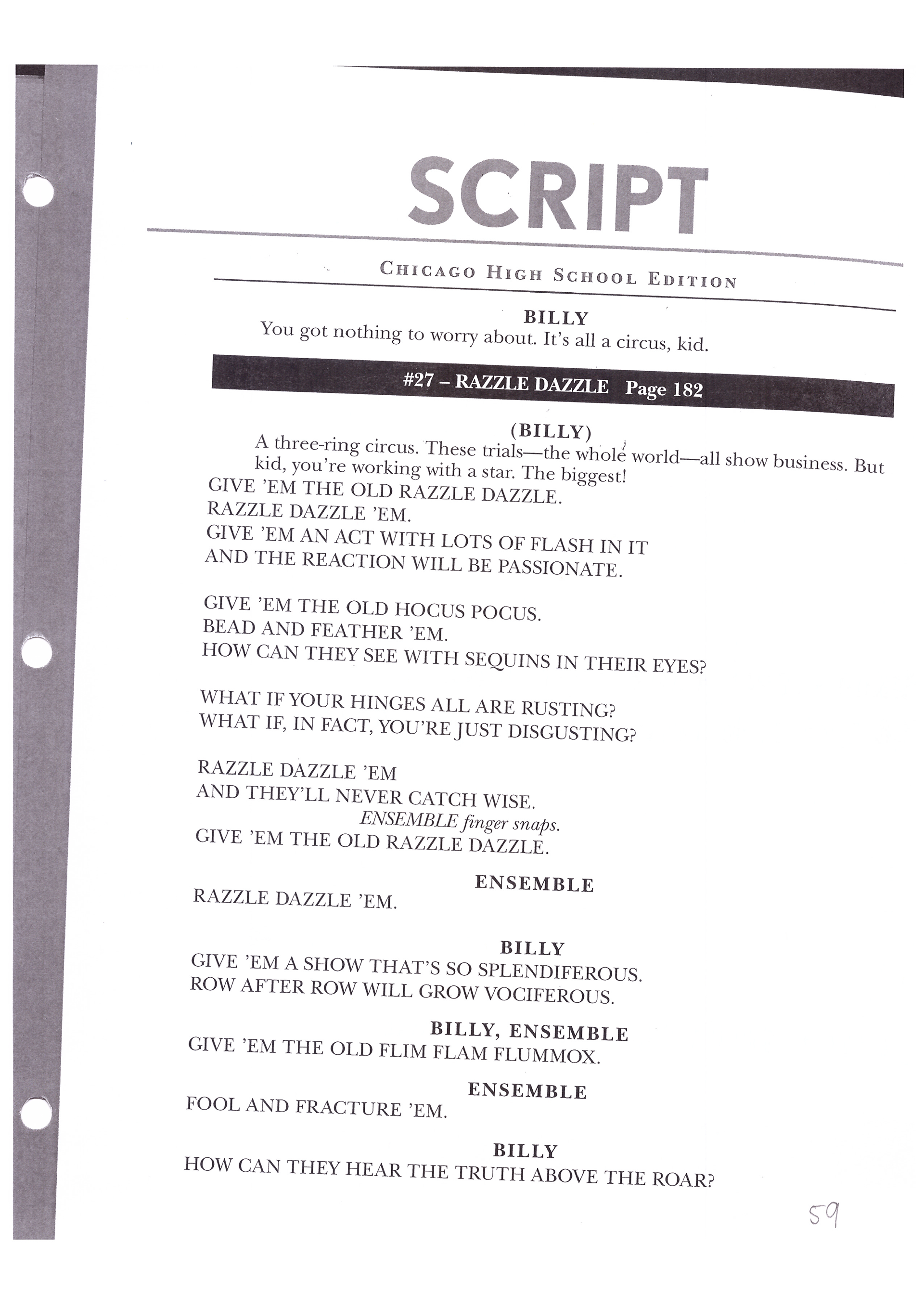 Nandini tandon stage management script sample one