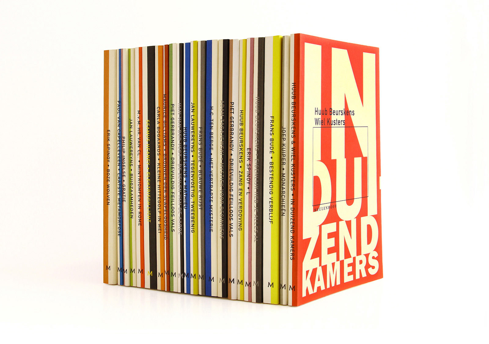 Spines of the poetry series