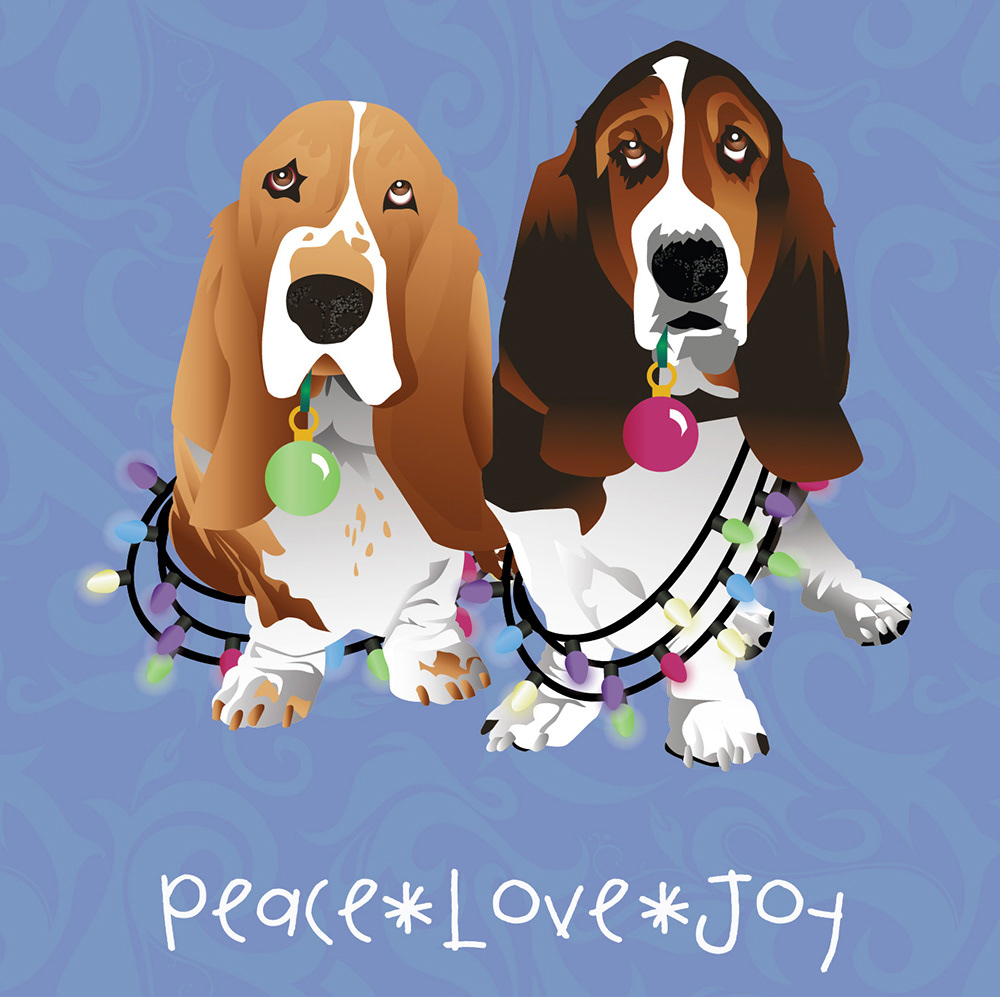 Jennifer Geraghty Bet Hound Custom Christmas Card Jennifer Geraghty Bet Hound Custom