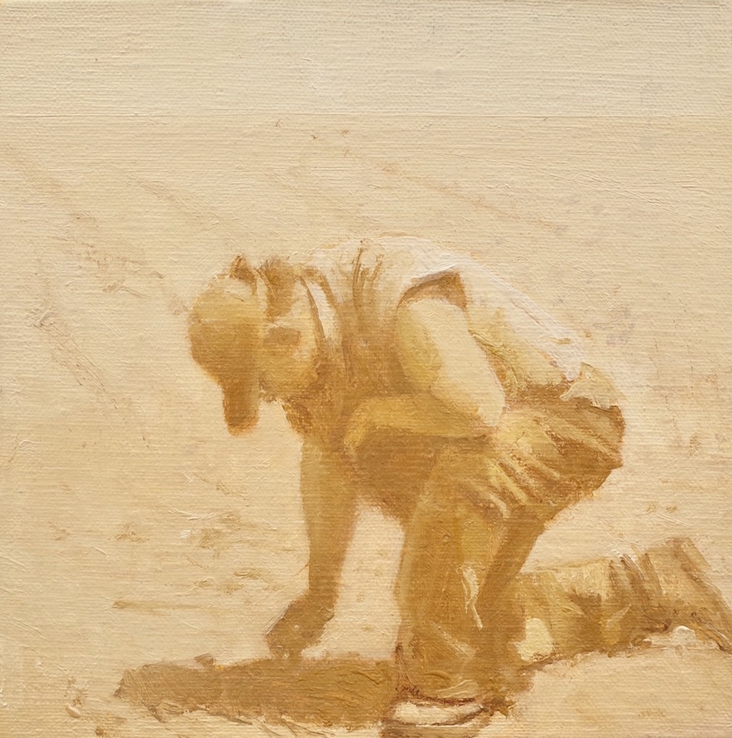 Farmer, 2020, 9" x 11", oil on canvas