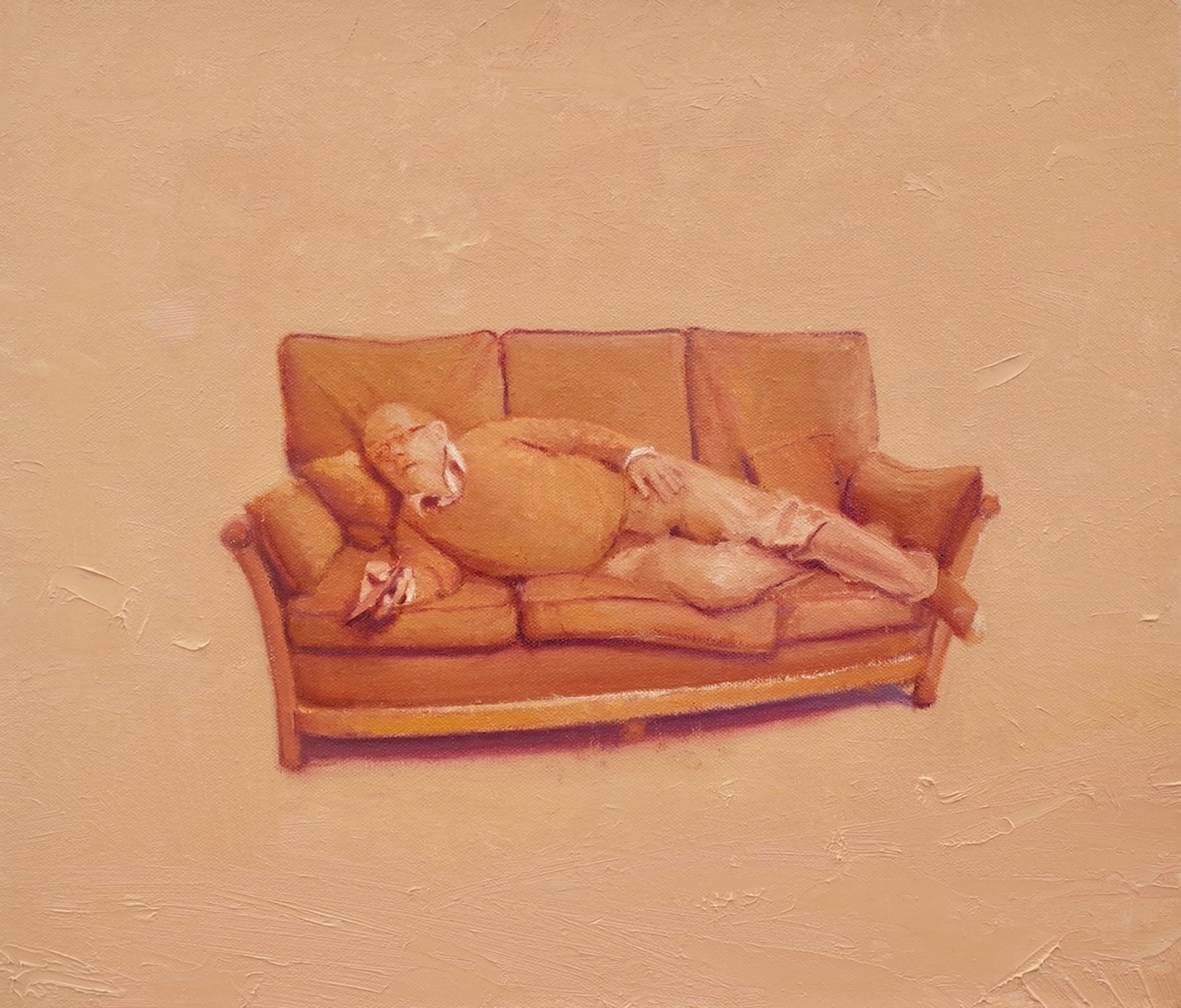 Couch Potato, 2020, 12” x 14”, oil on canvas