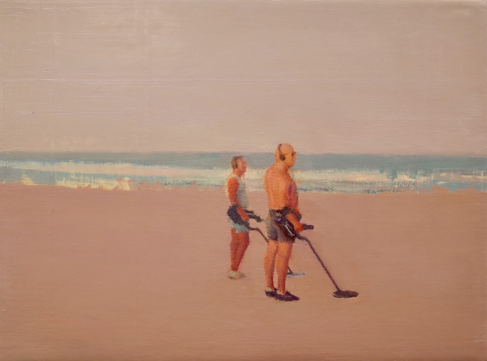 Ping! 1, 2011, 8”x 8”, oil on canvas