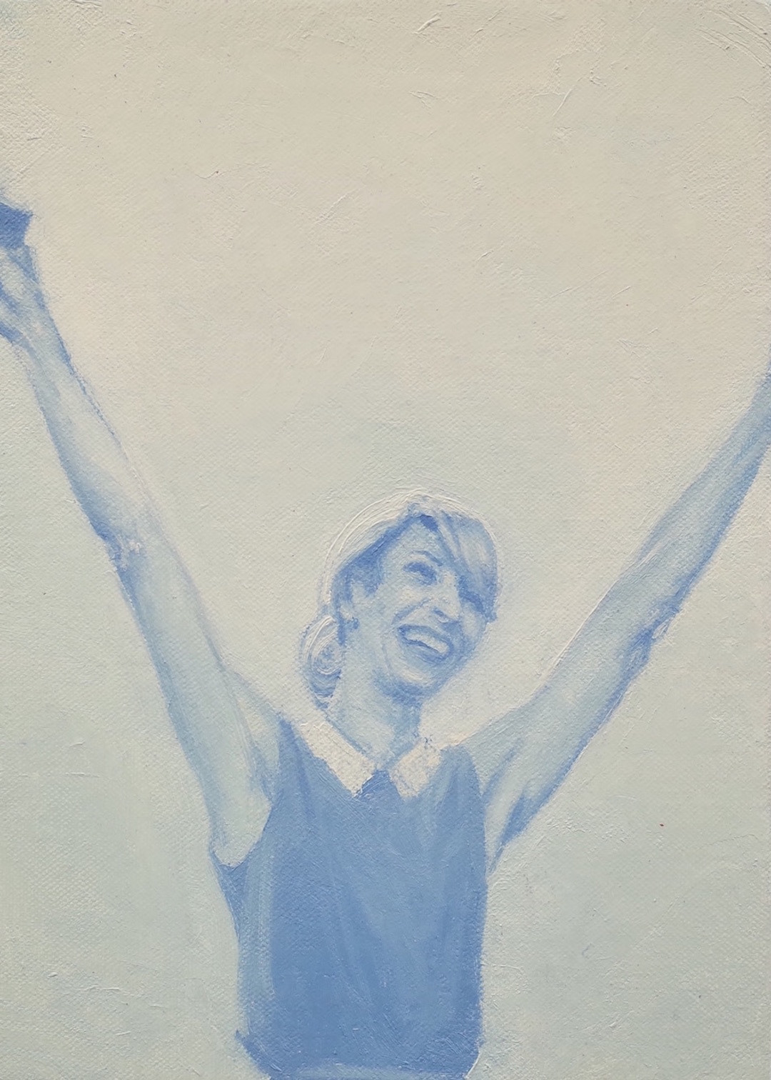 Motivational Speaker, 2020, 9" x 6 1/2", oil on canvas