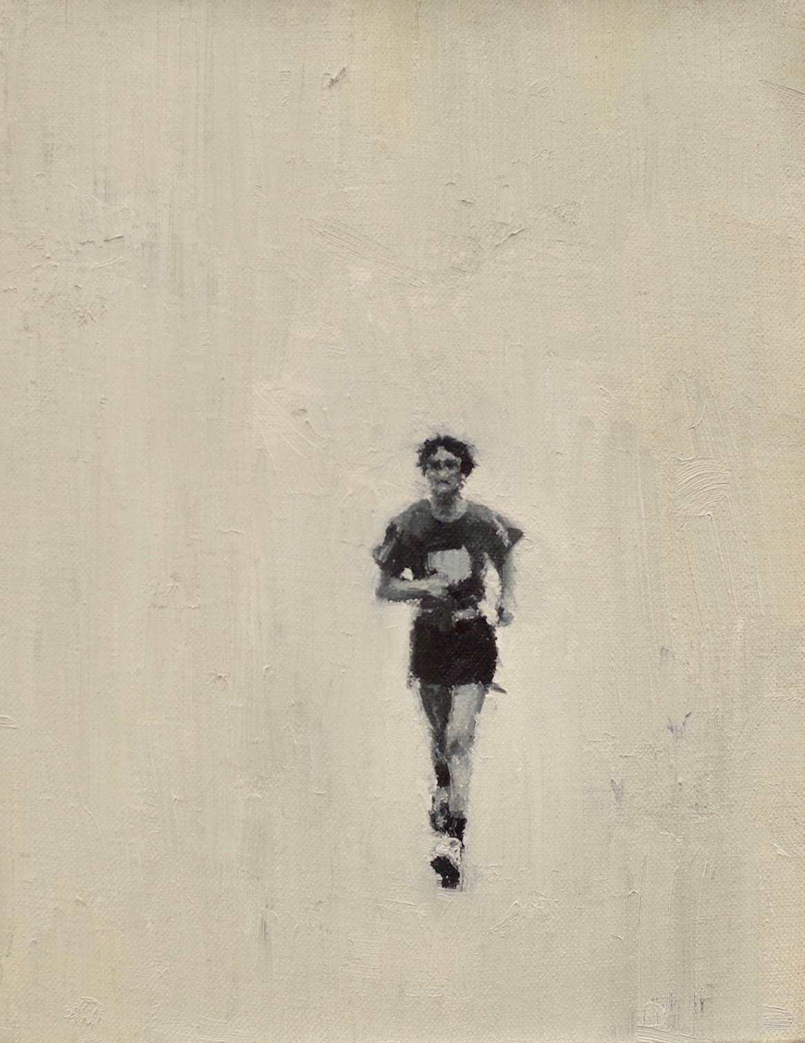 Runner, 8 1/2" x 6 1/2", oil on canvas