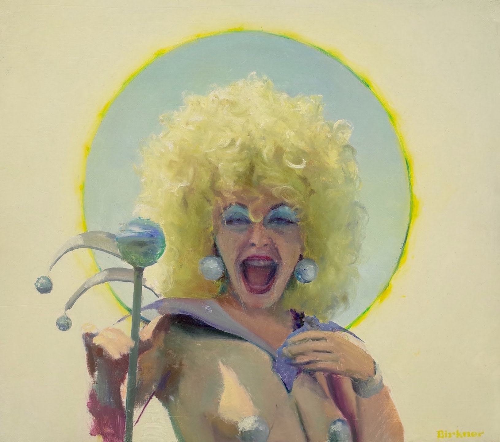 Mermaid Parader: Ms. Marilyn, 2012, 15 7/8” x  11”, oil on canvas