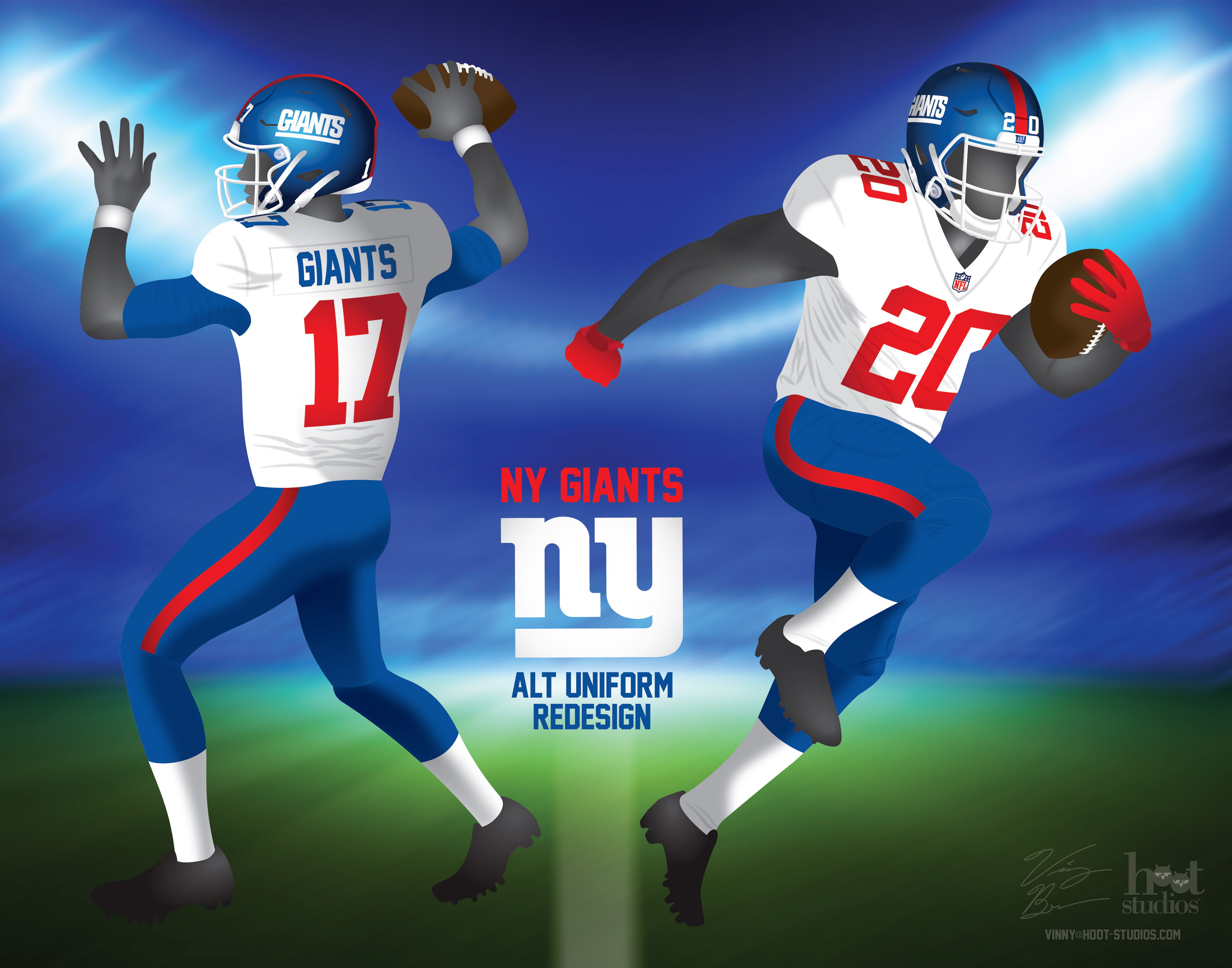 Hoot Studios - Sports design: New York Giants