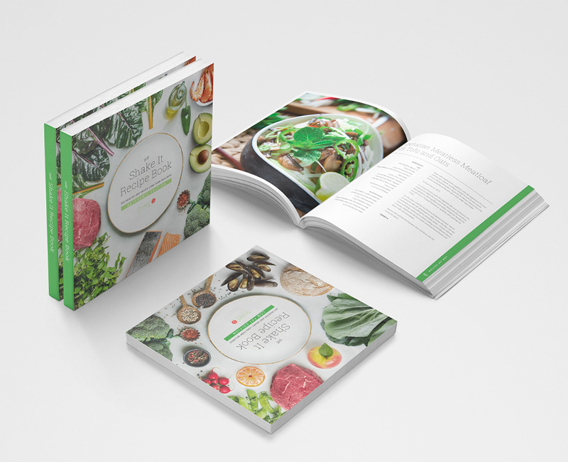 Shake It Keto/Low Fat Flip Recipe Book: Creative Direction, Layout Design, Photo Editing