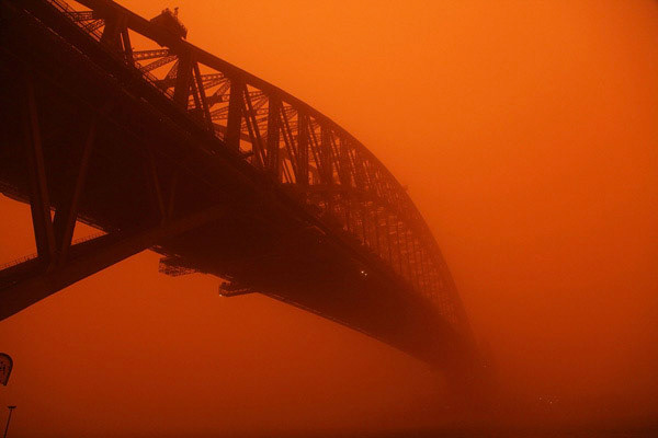 The Sydney Harbour Bridge.