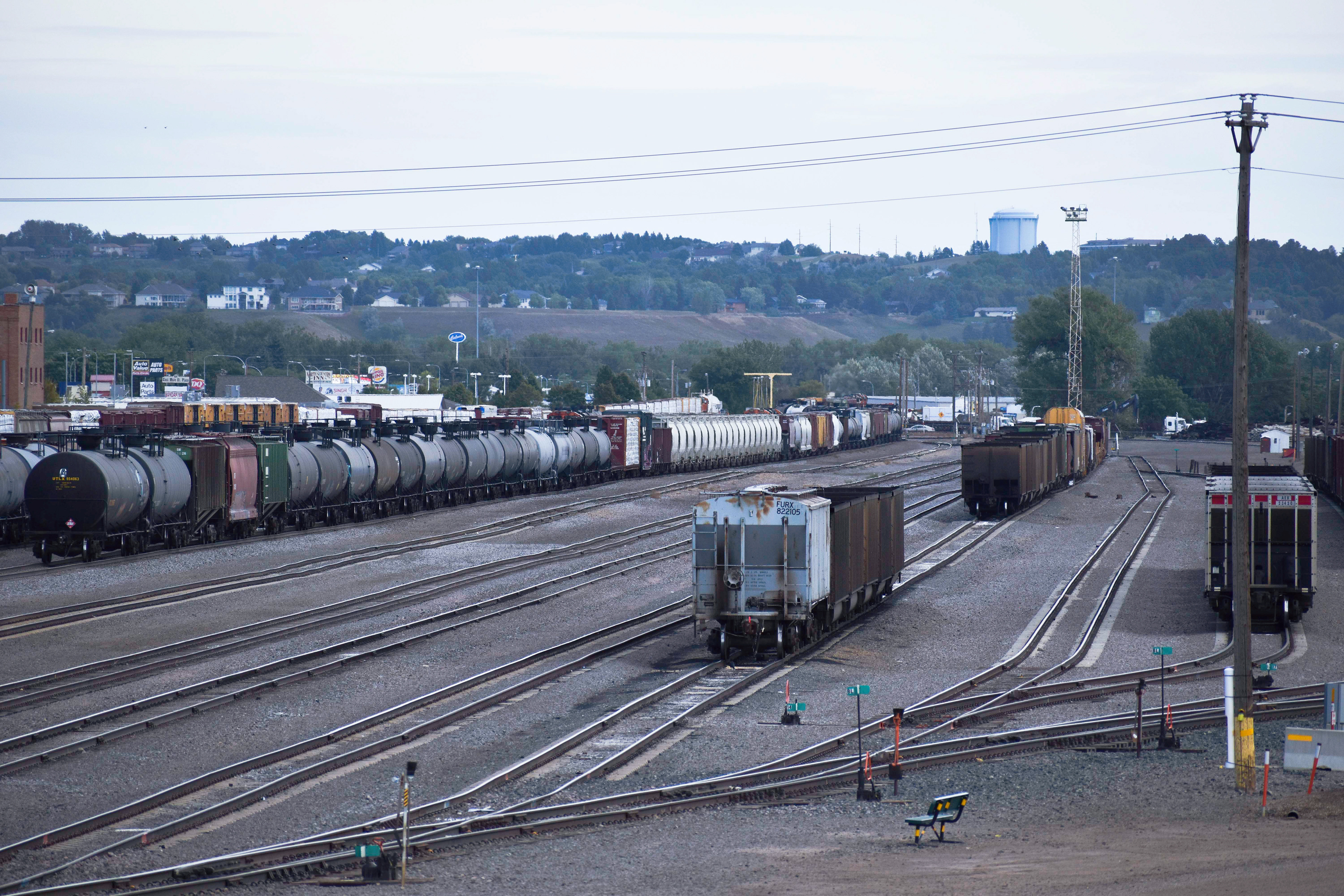 Train Cars in the Depot