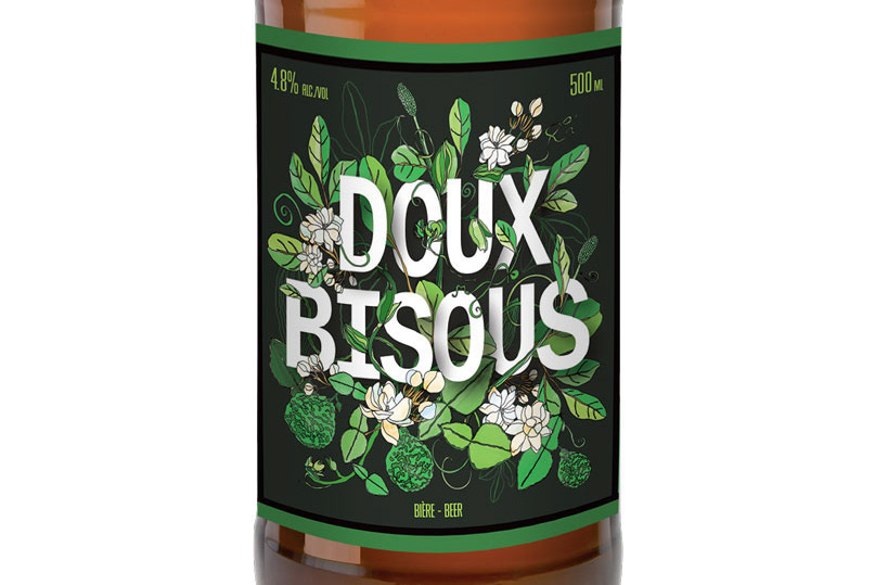Ella Tjader Swiss Illustrator Doux Bisous Beer Label