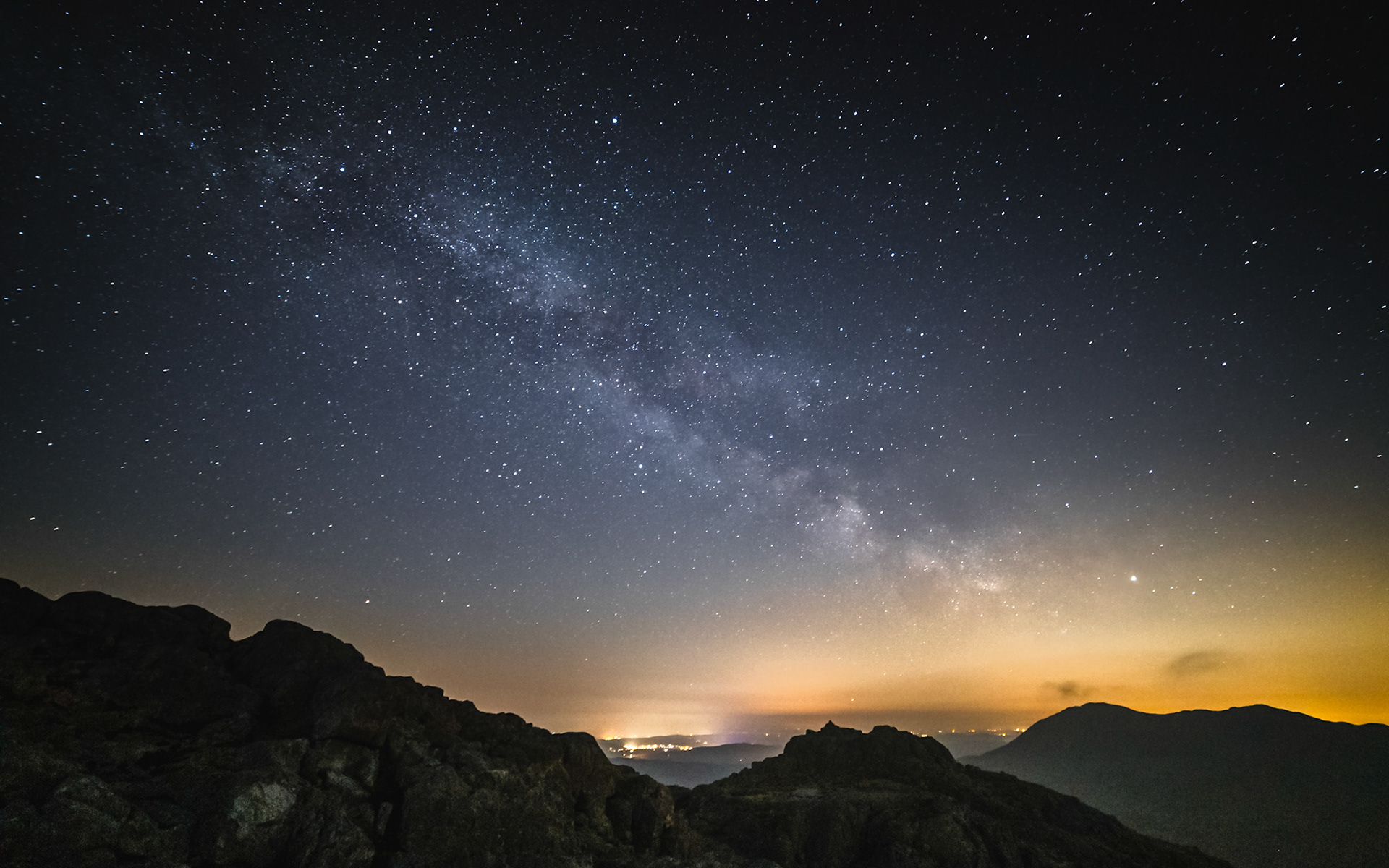 Milky way over windermere