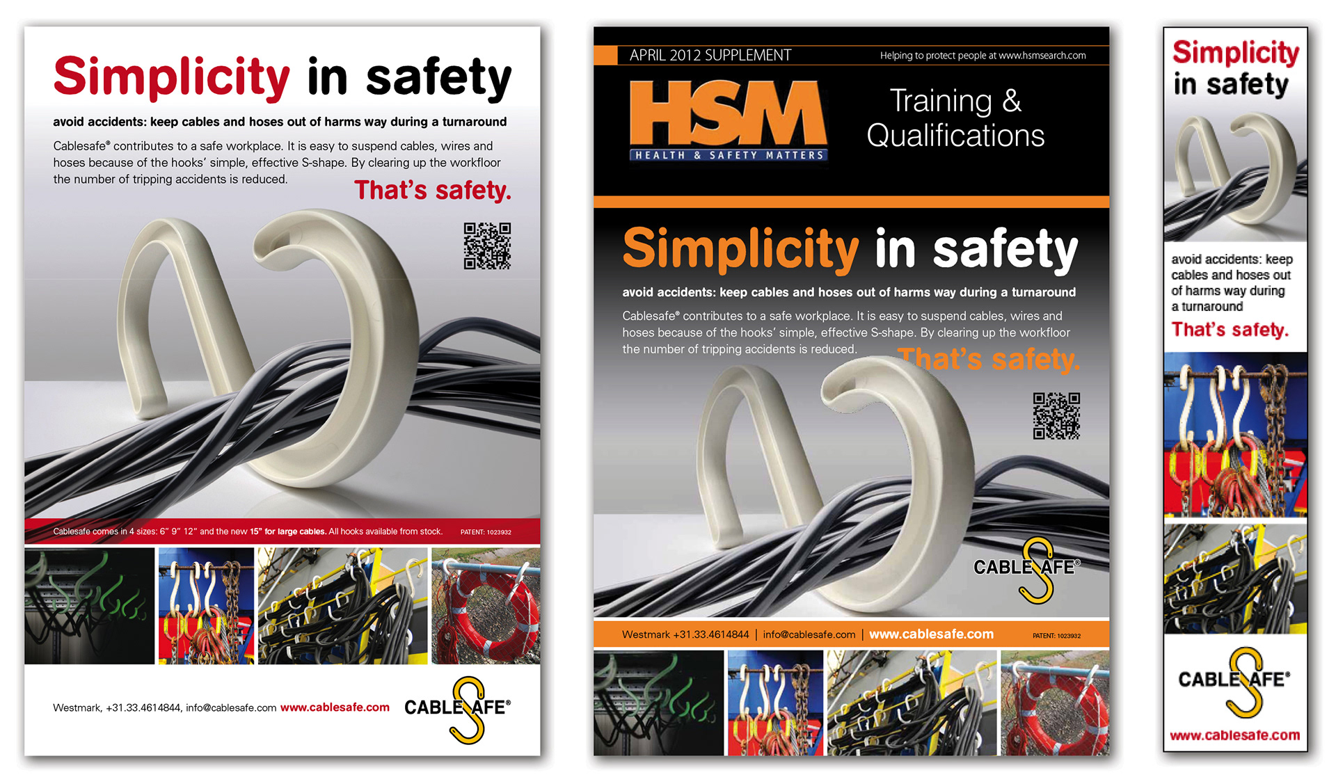 CableSafe Safety Hook for cables | Self-adhesive