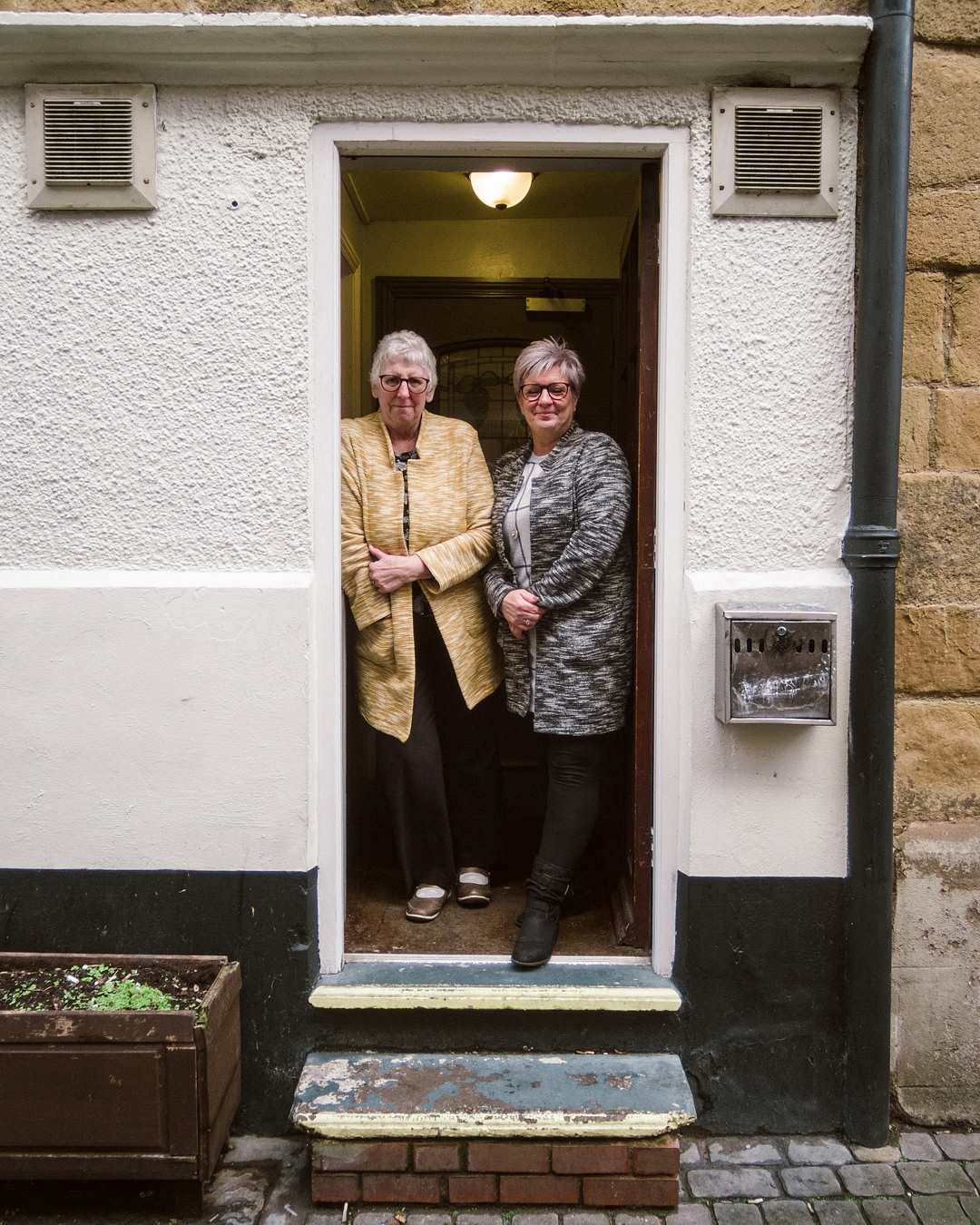 Day 053 / Susan & Nicola "I'm hoping to move out to Melton Mowbray to be closer to my Dad and Step-Mum and I can't wait to hopefully be here." (Nicola) "And I'm hoping to have an operation on my knee and my foot, come, probably June..." (Susan)