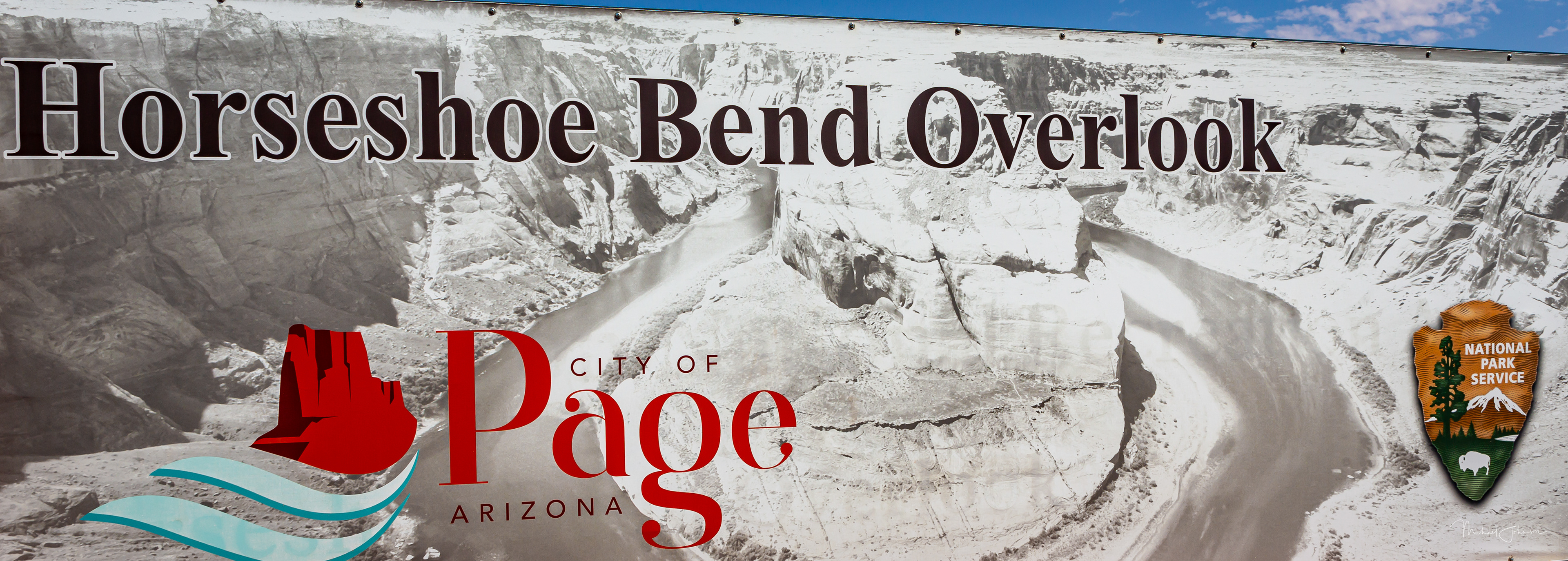 Horseshoe Bend Overlook - Entrance Sign