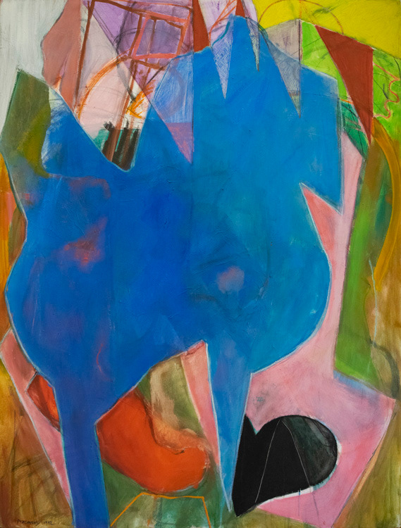 Cleo and Effie in My Very Italian Garden (1991-92) 65.25 x 48.25 in