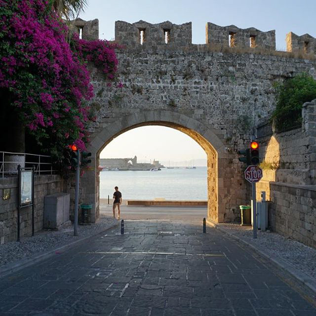 The gates to old Rhodes town using the Sony A6000