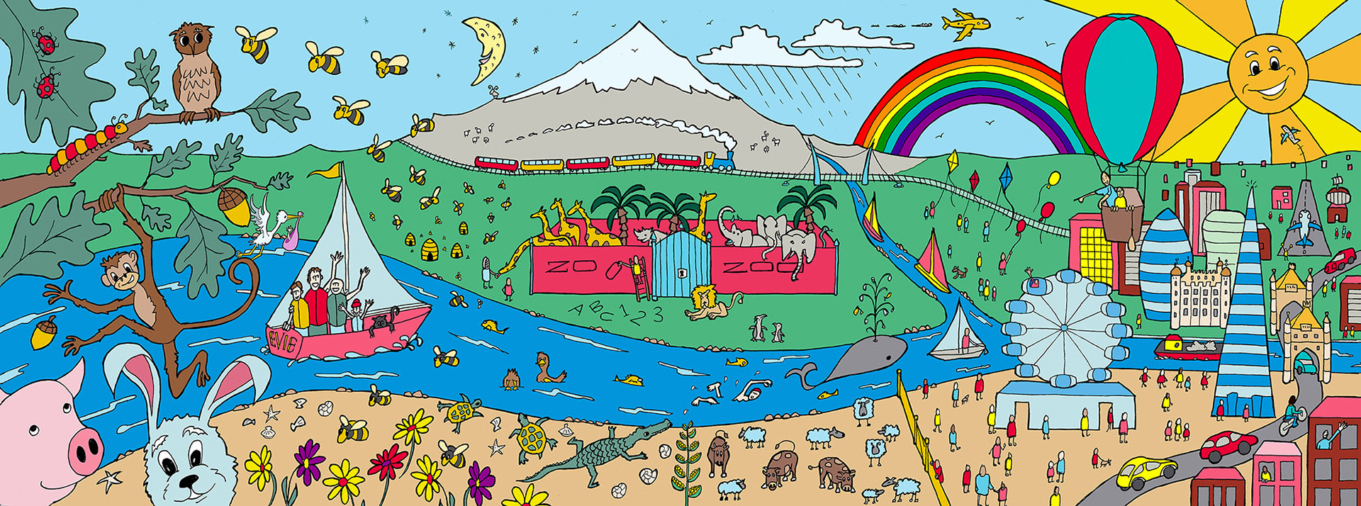 CHILDREN'S POSTER:from the countryside to the city