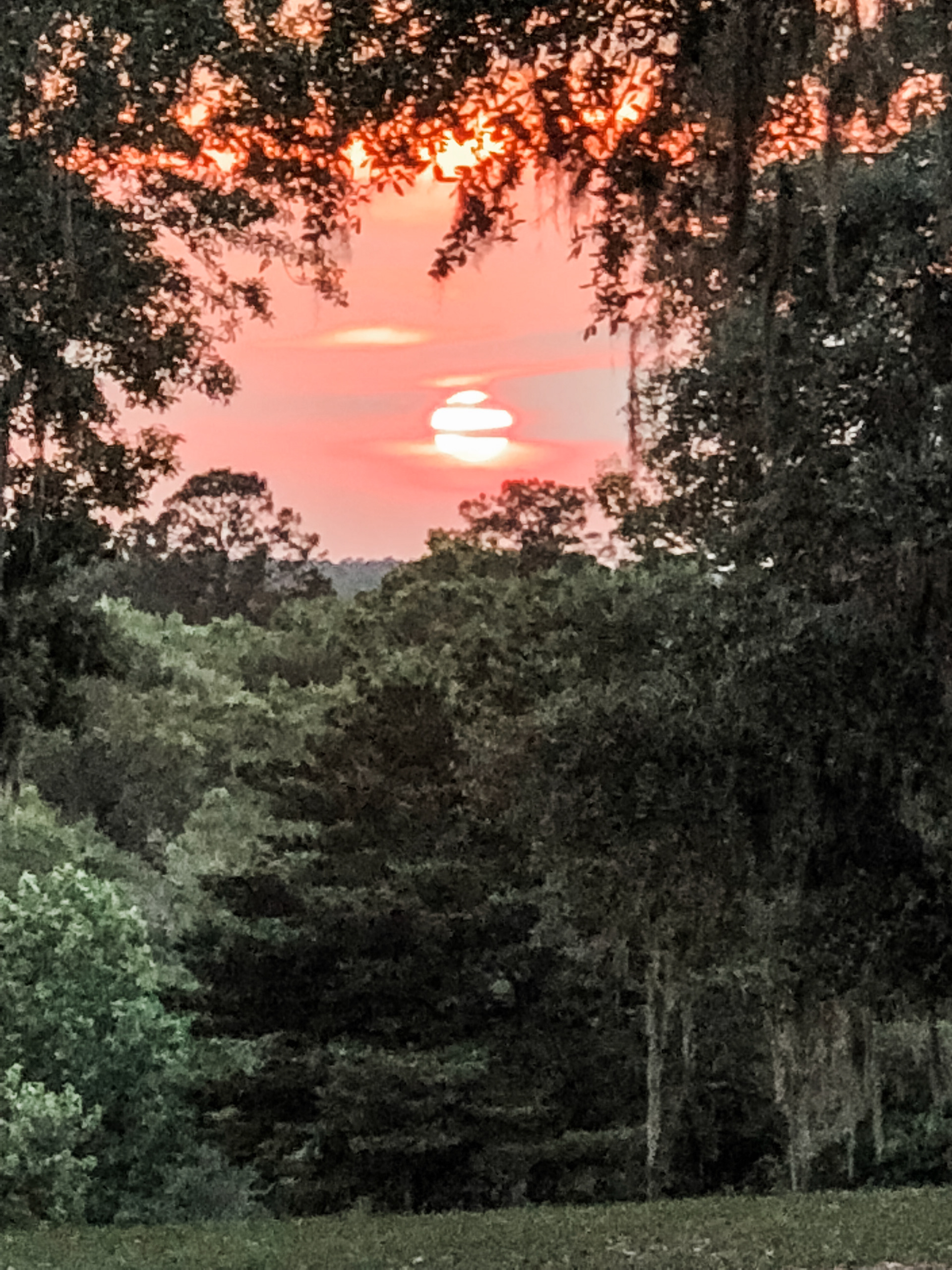 Sunset view from barn