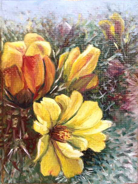 Yellow Cactus Flower
