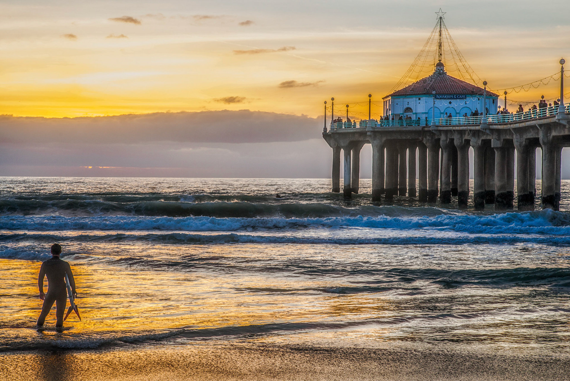One last wave, Manhattan Beach