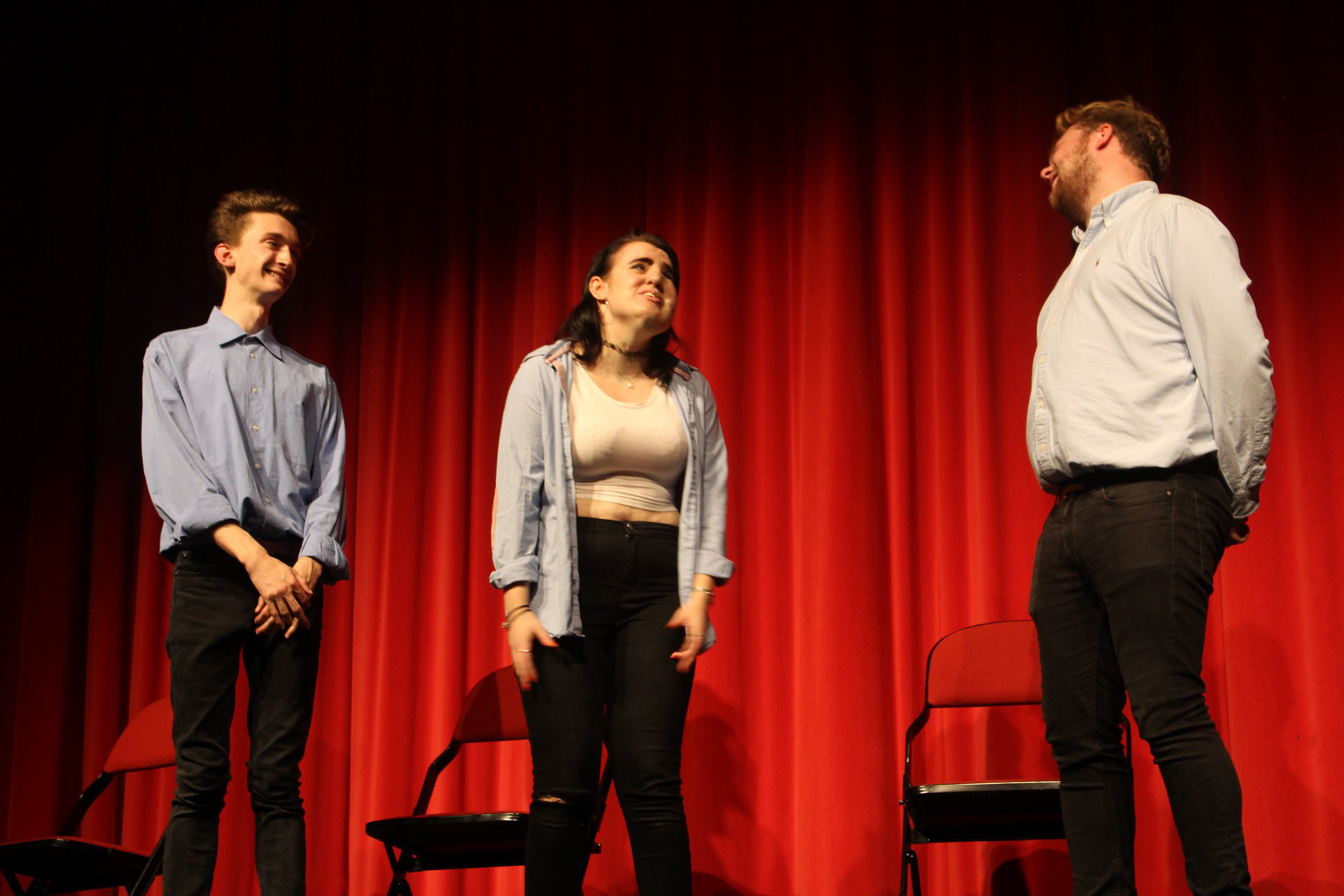 On Stage during 'ParaHoops' Revunions Edinburgh Fringe Highlight Show