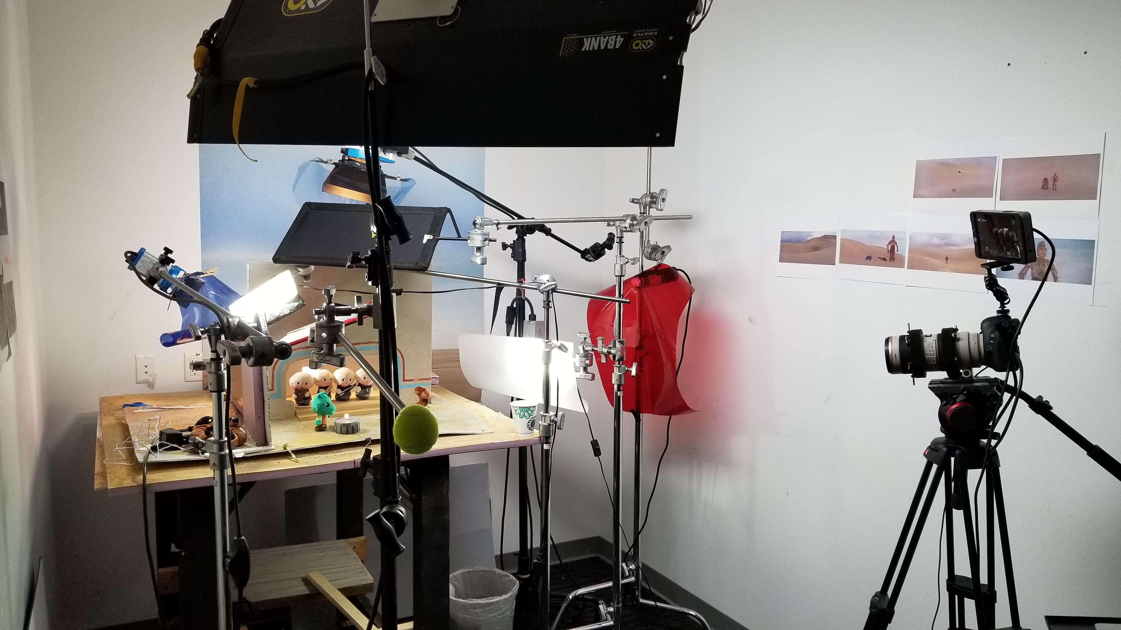 Complicated lighting design in an itty bitty space.