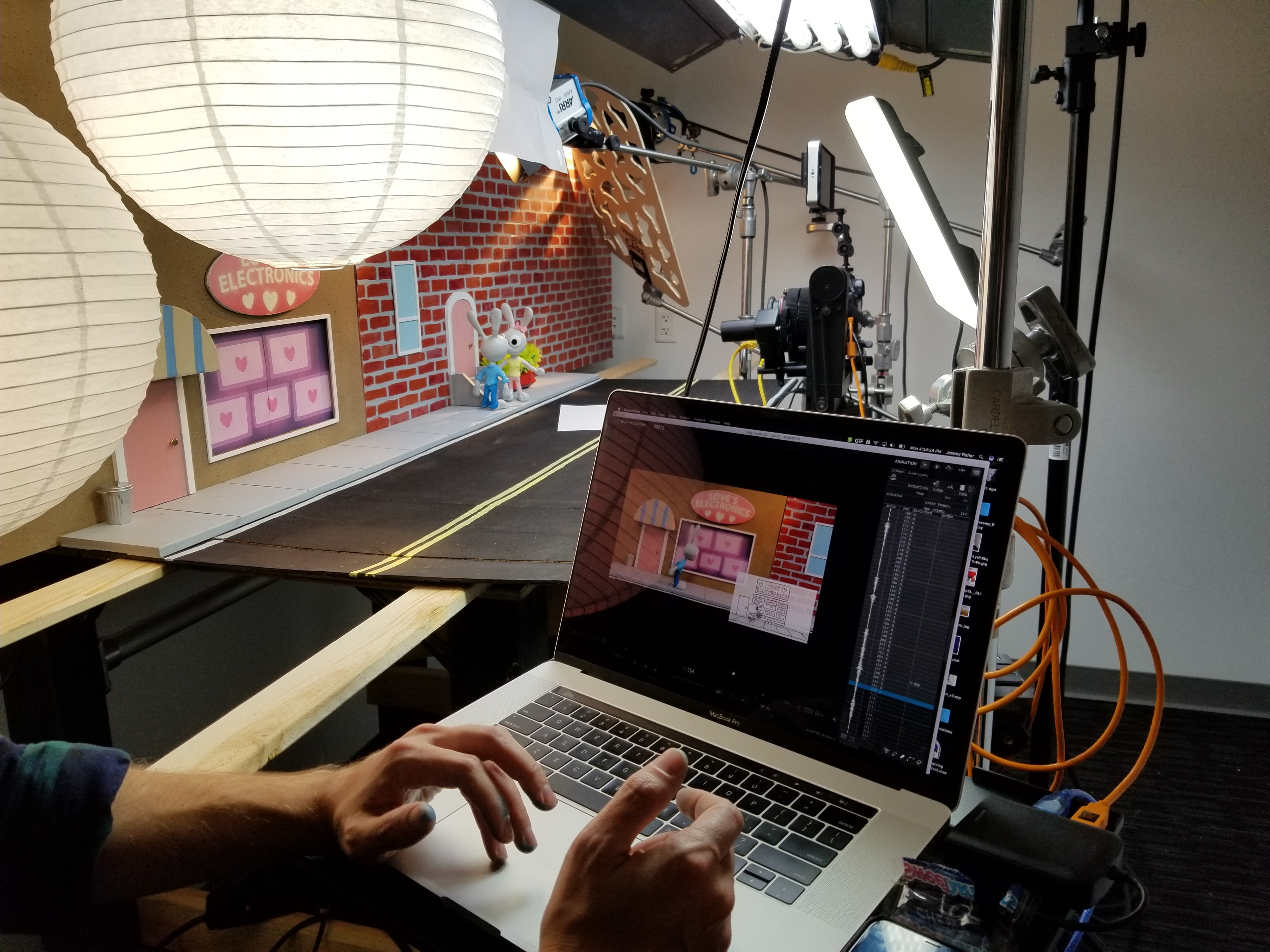Testing the programmed camera move.