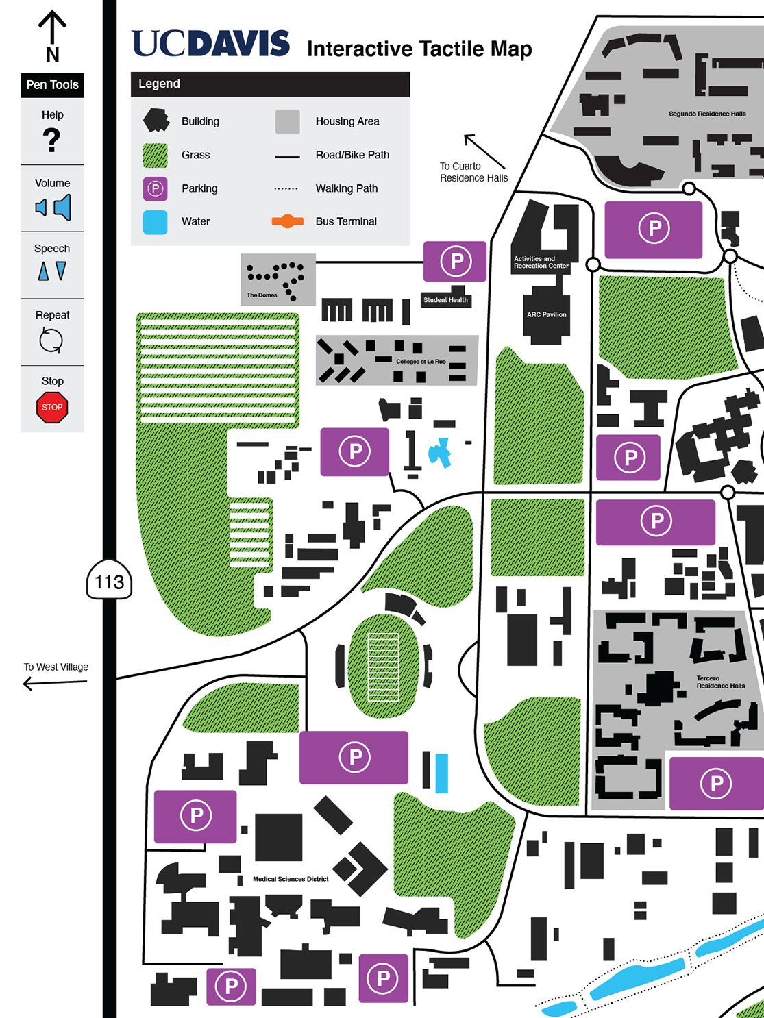 uc davis campus map printable