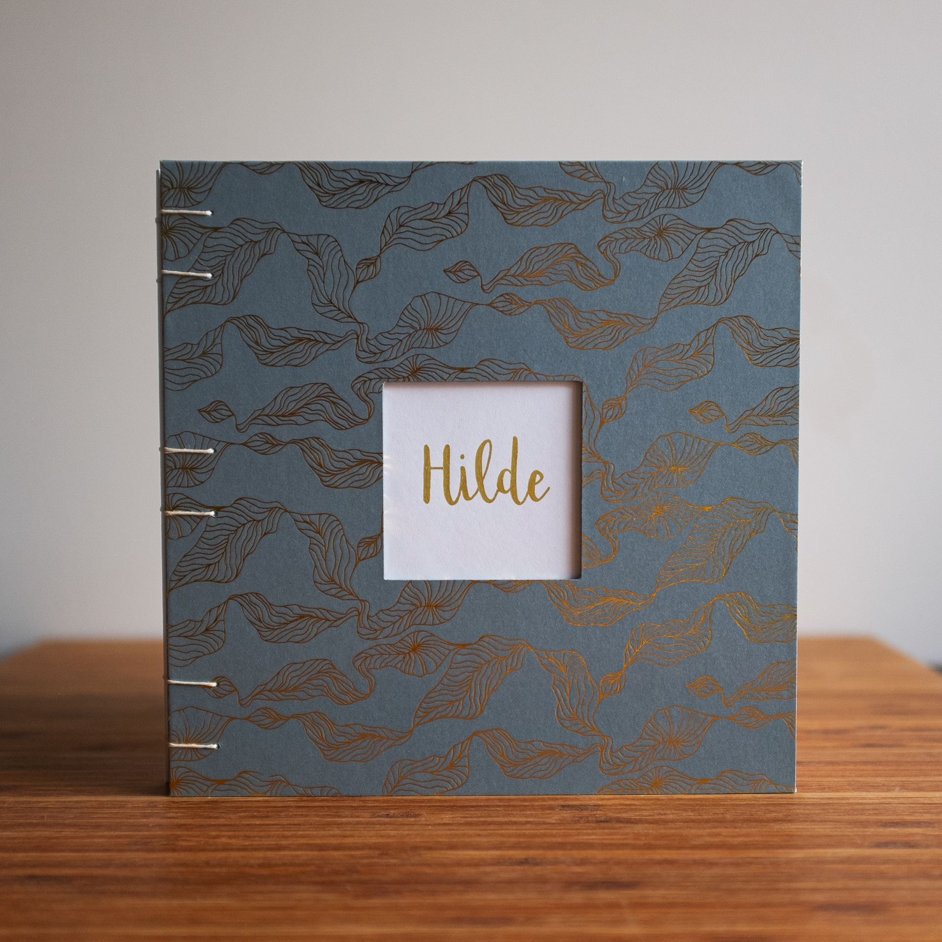 Boek voor Hilde | papieren hardcover | koptische binding | 20 x 20 cm